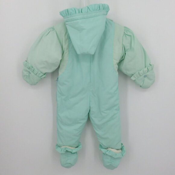 VTG Alpine Way 18M 18 Months Embroidered Bunny Cat One Piece Snow Suit Jumpsuit - Picture 9 of 15